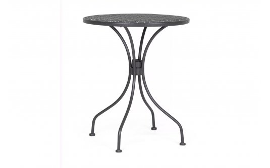 Okrągły stolik metalowy bistro ⌀60 cm LIZETTE bizzotto ANTRACYT