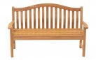 Ławka ogrodowa z drewna teakowego o szerokości 158,5 cm ERGO