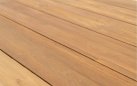 Stół obiadowy TARANTO srostokątny 240x100 cm nogi czarne blat teak recykling