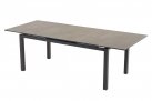 Rozkładany stół ogrodowy LAGOS 180-240 cm grafitowy aluminiowy blat SPC