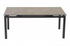 Rozkładany stół ogrodowy LAGOS 180-240 cm grafitowy aluminiowy blat SPC