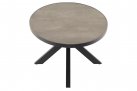 Owalny stół grafitowy MURCIA 242x117 podstawa gwiazda z blatem ceramicznym 13 mm