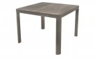 Kwadratowy beżowy aluminiowy stół ogrodowy CASTILLA 100x100 cm 