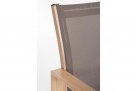Lekki komplet na taras aluminiowy KALLEN powłoka drewnopodna aluminiowy bizzotto