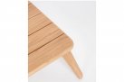 Prostokątny stolik ogrodowy TAMIRES 120x70x30 cm z drewna teak FSC