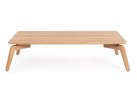 Prostokątny stolik ogrodowy TAMIRES 120x70x30 cm z drewna teak FSC