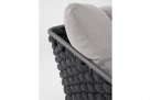 Dwuosobowe leżanka ogrodowa EVERLY grafitowa