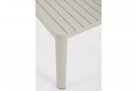 Beżowy stół rozkładany do kwadratu aluminiowy na taras KIPLIN 149x97-149  bizzotto