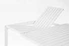 Biały stół rozkładany aluminiowy na taras KIPLIN 149x97-149  bizzotto