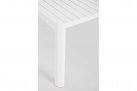 Biały stół rozkładany aluminiowy na taras KIPLIN 149x97-149  bizzotto