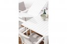 Biały stół rozkładany aluminiowy na taras KIPLIN 149x97-149  bizzotto