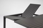 Grafitowy stół rozkładany do kwadratu aluminiowy na taras KIPLIN 149x97-149  bizzotto