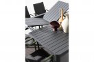 Grafitowy stół rozkładany do kwadratu aluminiowy na taras KIPLIN 149x97-149  bizzotto