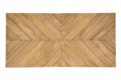 Stół ogrodowy PALMDALE nogi aluminiowe czarne blat z drewna teak bizzotto