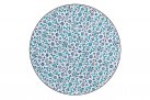 Okragły stolik śr. 60 cm z blatem niebieskim ceramicznym SAMOS bizotyo