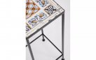 3 stoliki metalowe ogrodowe Mykonos z blatem ceramicznym