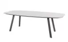 Stół na taras aluminiowy MANOLO antracytowy 240 cm z blatem ceramicznym