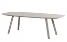 Stół na taras aluminiowy MANOLO jasnoszary 240 cm z blatem ceramicznym