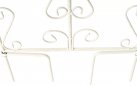 2x Biała trelisa ogrodowa z ornamentem wys 105 cm BHURA 