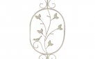 2x kremowy antyczny trelisa ogrodowa z ornamentem wys 105 cm BHURA 