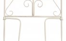 2x kremowy antyczny trelisa ogrodowa z ornamentem wys 105 cm BHURA 