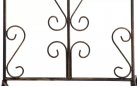2x trelisa ogrodowa kolor brąz metaliczny z ornamentem wys 105 cm BHURA 
