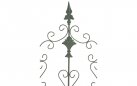 2x zielony antyczny trelisa ogrodowa z ornamentem wys 105 cm BHURA 
