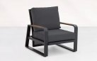 Meble wypoczynkowe sofa 2 fotele aluminiowe grafitowe MONTANA Life