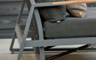Meble wypoczynkowe sofa 2 fotele aluminiowe grafitowe MONTANA Life