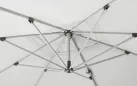 Biały parasol z nogą boczną 3x3 m aluminiowy obrotowy z podstawą saragozza bizzotto