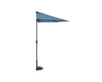 Półparasol przyścienny 2,7 m KALIFE niebieski mechanizm korbkowy