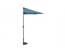 Półparasol przyścienny 2,7 m KALIFE niebieski mechanizm korbkowy