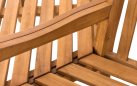 Półokrąła ławka wokółdrzewna KENN 200 cm z drewna teakowego