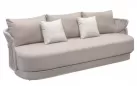 Sofa ogrodowa aio luksusowa z grubymi poduszkami w kolorze beżowym Higold