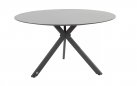 Okrągły stół d130 cm aluminiowy ciemnoszary LOCARNO 4SO blat HPL 
