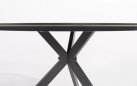 Okrągły stół d130 cm aluminiowy ciemnoszary LOCARNO 4SO blat HPL 