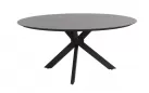 Okrągły stół d160 cm aluminiowy ciemnoszary LOCARNO 4SO blat HPL 