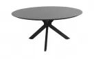 Okrągły stół d160 cm aluminiowy ciemnoszary LOCARNO 4SO blat HPL 