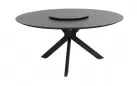 Okrągły stół d160 cm aluminiowy ciemnoszary LOCARNO 4SO blat HPL 