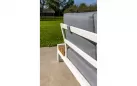 Modułowy narożnik ogrodowy aluminiowy biały teak MATISSE 4SO