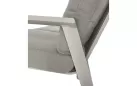 Sofa ogrodowa 3-osobowa z pochylanymi oparciami aluminiowa jasnobeżowa OHIO