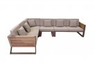 Aluminiowy narożnik ogrodowy NEW YORK Higold brązowy wykończenia teak