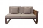 Aluminiowy narożnik ogrodowy NEW YORK Higold brązowy wykończenia teak