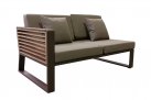 Aluminiowy narożnik ogrodowy NEW YORK Higold brązowy wykończenia teak
