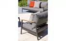 CASSIS zestaw wypoczynkowy ogrodowy aluminium teak antracytowy