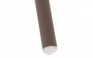 Kolor TAUPE okrągły stolik kawowy na taras i do domu MINO d60 cm blat polipropylen / nogi metal lakierowany