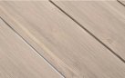 Stół ogrodowy owalnym kształcie aluminiowy nogi biało kremowe blad aluminium imitacja drewna powtarzanego zelmar 218x115 bizzotto