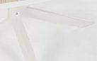 Stół ogrodowy owalnym kształcie aluminiowy nogi biało kremowe blad aluminium imitacja drewna powtarzanego zelmar 218x115 bizzotto