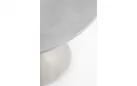 Beżowy okrągły stół na taras aluminiowy ARNOLD śr. 90 cm blat kamienny
