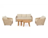 Meble do ogrodu zimowego i wnętrz CADICE z naturalnego rattanu bizzotto